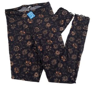 Free people sheer lace floral print women’s leggings